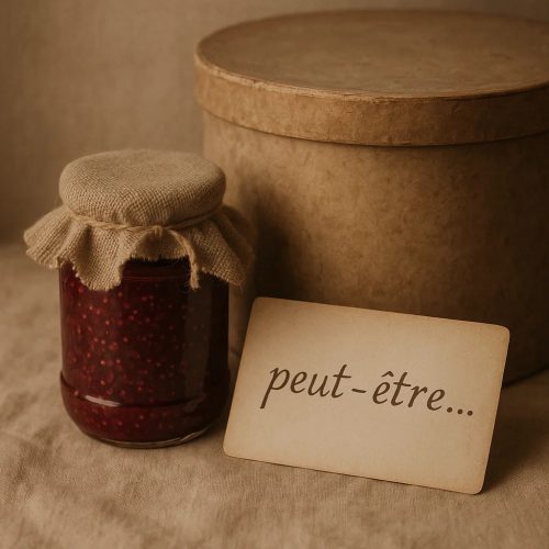 La confiture de framboise, la boite en carton et peut-être…
