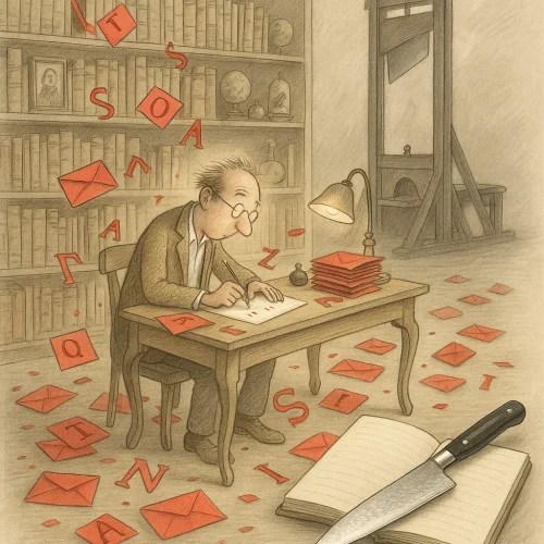 Sempé, le couteau Japonais et la guillotine de la Révolution&nbsp;Française